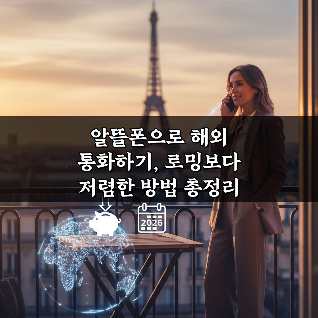 알뜰폰으로 해외 통화하기, 로밍보다 저렴한 방법 총정리 2026