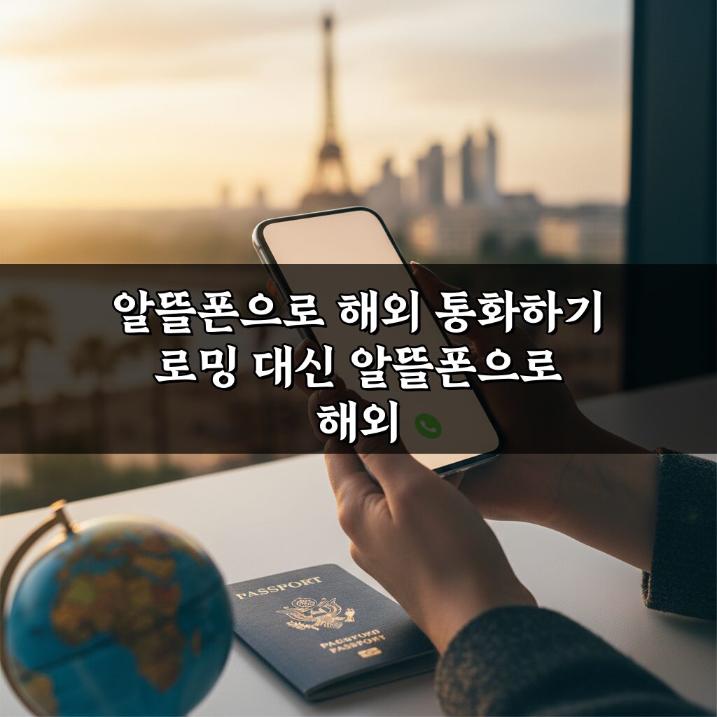 알뜰폰으로 해외 통화하기, 로밍보다 저렴한 방법 총정리 2026
