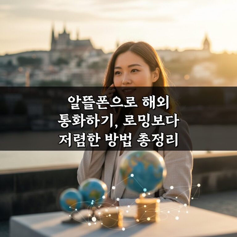 알뜰폰으로 해외 통화하기, 로밍보다 저렴한 방법 총정리 2026