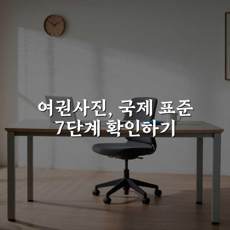 여권사진, 국제 표준 7단계 확인하기