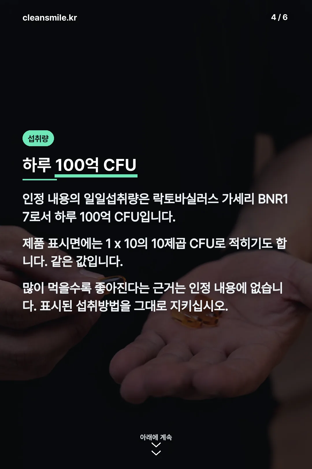 하루 섭취량