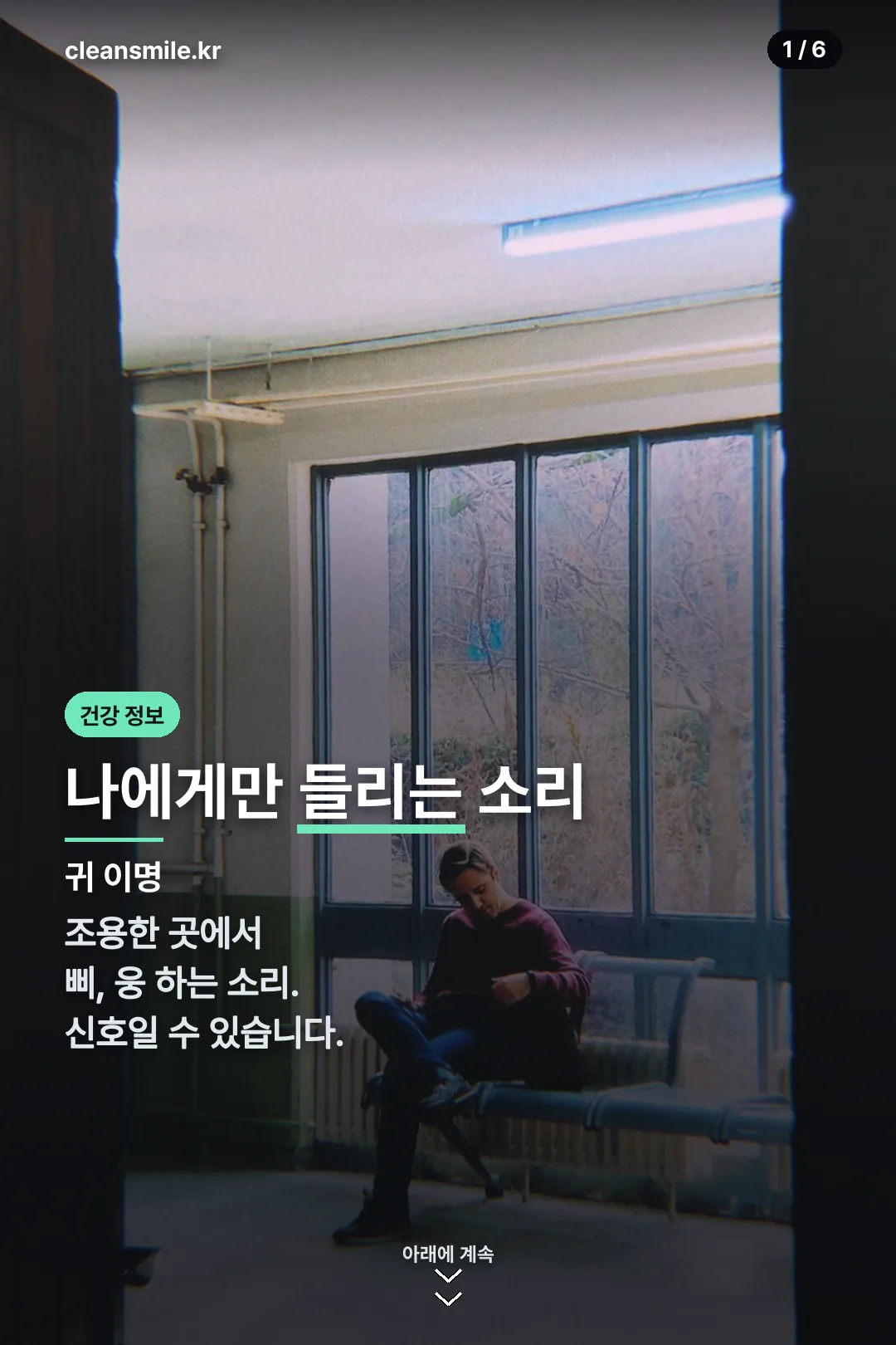 귀 이명 표지