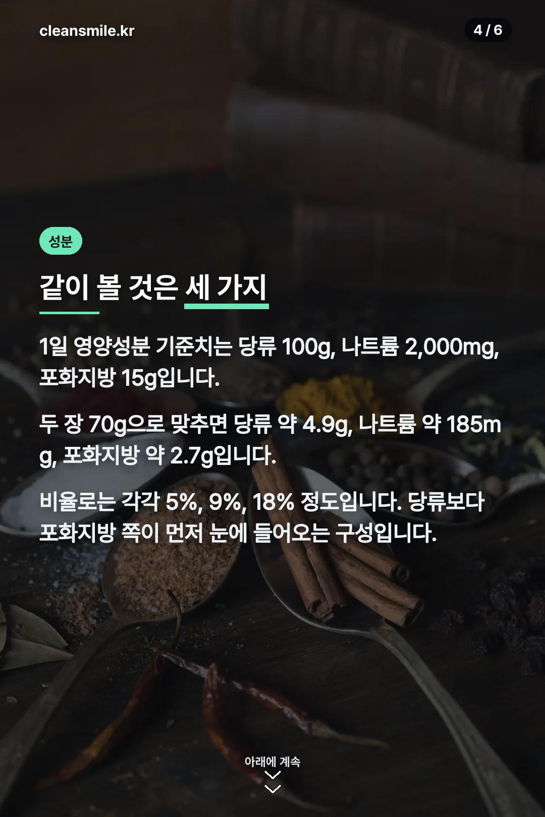 당류 나트륨 포화지방
