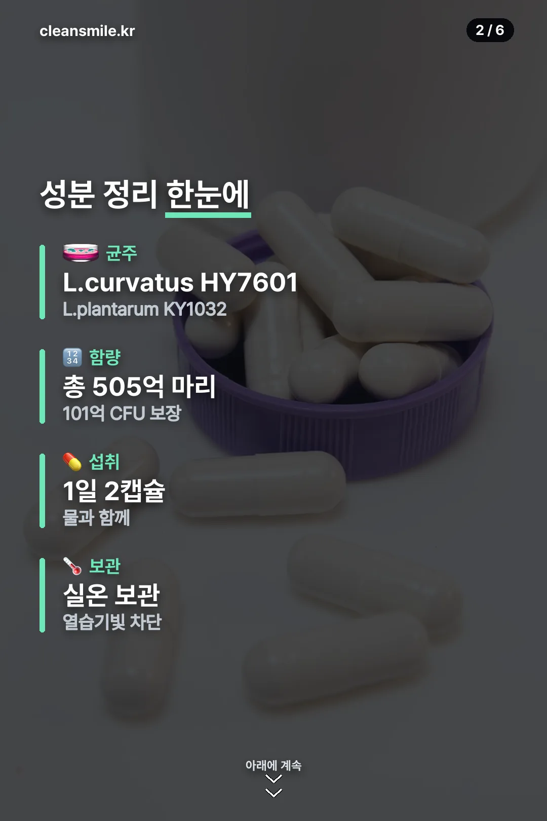 성분 정리 한눈에