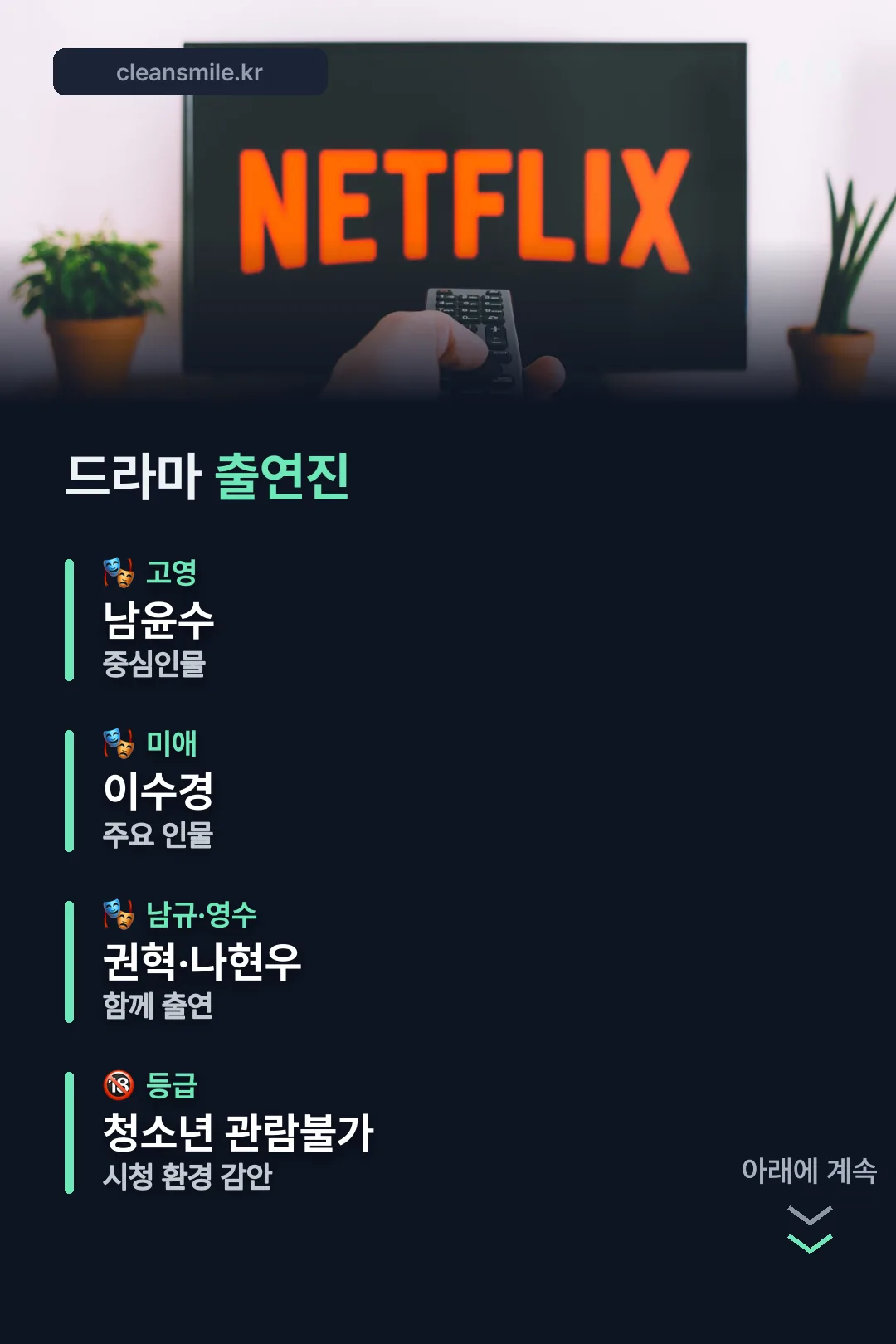 드라마 출연진