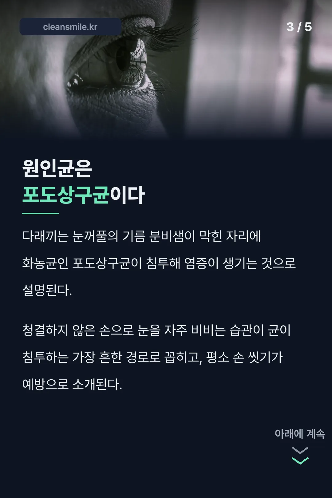 다래끼 원인균 설명