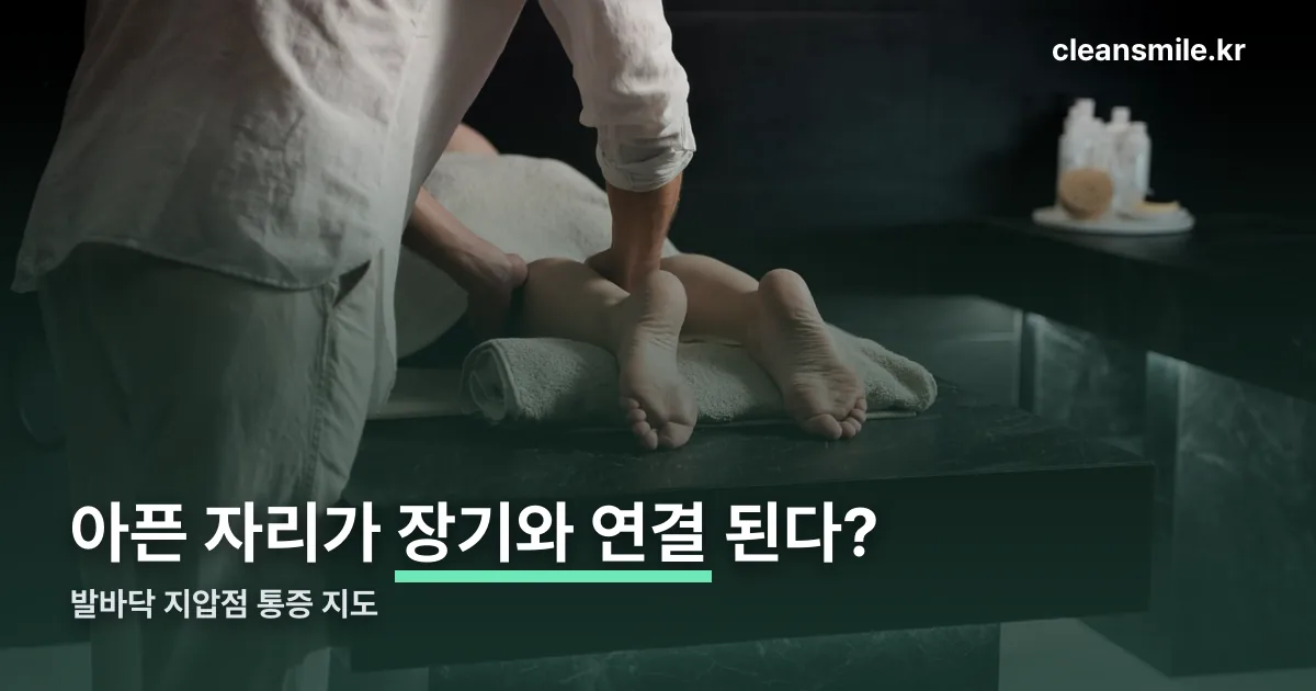 발바닥 지압점 통증 정리 썸네일